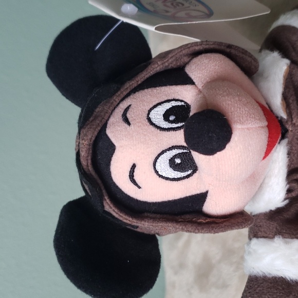 Pilot Mickey Bean Bag 10" w/flight jacket helmet, goggles ~Disney Character, NWT - Picture 10 of 10